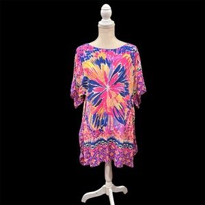 Vibrant Multicolor Tunic Dress